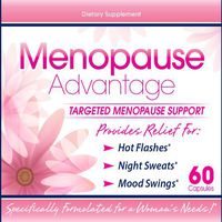 Menopause Advantage Menopause Relief Supplement - Black Cohosh - Hormone & Hot Flash Support 60 Capsules