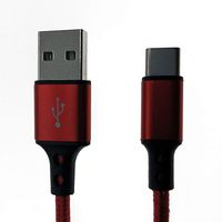 USB2.0-A Male to USB Type-C Adapter Charger Cable - 3.28FT- Red