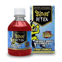 Stinger Detox Whole Body Cleanser 1 Hour Extra Strength Drink – Fruit Punch – 8 FL OZ - 5 Pack