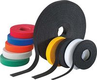 Panduit HLM-15R8 Hook and Loop Miniature Roll Cable Tie, 15-Foot Length, Gray