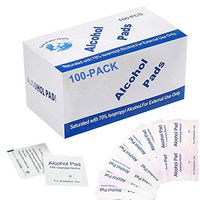 Alcohol pads, 75% Disposable Alcohol Prep Wipes Individual Wrapped Portable Nail Cleanser Cloth for Nail Art Cell Phone Dinnerware Clean Cotton