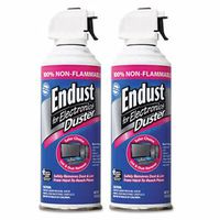 Endust Compressed Gas Duster, 2 10oz Cans/Pack