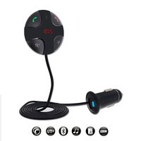 Bluetooth FM Transmitter,Tobway Hands-Free Bluetooth Wireless Calling Magnetic Mount Music Adapter Receiver with USB Car Charger-Black