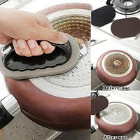 2Pcs Multi-Functional Emery Magic Cleaning Sponge LCJDD,Nano Washing Kitchen Cleaner Tool, Washing Dish Pot Clean Brush Sponge Rub Tool (Brown)