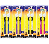 BAZIC Reward Ballpoint Pen w/ Finger Topper (2/Pack), CASE PACK 12