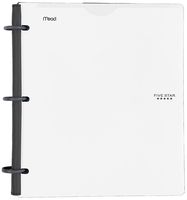Five Star Flex NoteBinder, 1 Inch Binder, Customizable, Notebook and Binder All-in-One, White (72520)