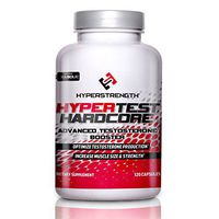 HyperTest Hardcore Testosterone Booster - Fenugreek, Tribulus and Saw Palmetto, 120 Capsules