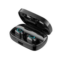 WintMing Bluetooth 5.0 Wireless Earbuds S11HD Sound Bluetooth Sport Headphones in-Ear IPX5 Waterproof Reduce Nosie Earphone Built-in Mic 3000mAh Charging Case (S11-3000mAh-Black)