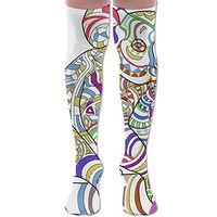 Colorful Koala Polyester Cotton Over Knee Leg High Socks Trendy Unisex Thigh Stockings Cosplay Boot Long Tube Socks For Sports Gym Yoga Hiking Cycling Running Nurses