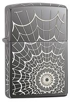 Zippo Spider Web Black Ice Pocket Lighter
