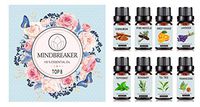 Organic Aromatherapy Essential Oils Set – TOP8 All Oil Diffusers, Frankincense, Lavender, Tea Tree, Sweet Orange, Peppermint, Cinnamon, Pine Needle, Rosemary for Home, Office, Sleep, Yoga