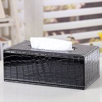 T-ZJHC Hotel Napkin Carton Tray Creative Home, Black A034, 25.00 14.00 9.50cm
