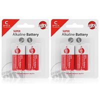 Essential Circuit City C-Cell High Performance Alkaline Batteries (4 Pack)