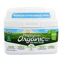 Happy Baby Organic Infant Formula Milk Based Powder with Iron, Stage 2, 21 Ounces, 4 Count (Packaging May Vary)