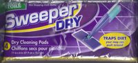 Sweeper Dry Cleaning Pads, Traps Dust your mop can push around, 4 pcs