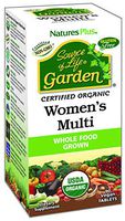 NaturesPlus Source of Life Garden Certified Organic Womens Multivitamin - 90 Vegan Tablets - Pure, Natural Whole Food Ingredients - Energy Boost - Vegetarian, Gluten-Free - 30 Servings