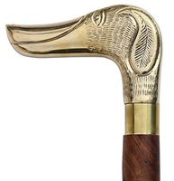 Cyber Monday Sale on Walking Stick - 37” Wooden Walking Cane with Solid Brass Dachshund Dog Head Handle - Premium Quality Wood Canes for Men / Women – Unique Gifts