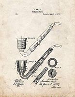 Tobacco Pipe Patent Print Old Look (8.5" x 11") M10609