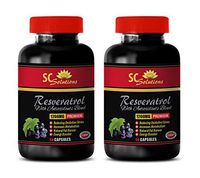 Memory Health - Pure RESVERATROL Supplement 1200 mg - Resveratrol Healthy Cell Support - 2 Bottles 120 Capsules