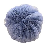 Meidexian888 Bath Ball,Dual-use Thick Pouf Mesh Ball Exfoliating Premium Scrubber (Blue)