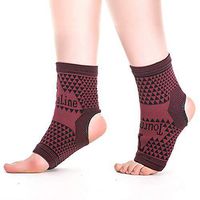 Swollen Ankles Relief Compression Sleeve: Ex Large Ankle with Light Compression for Women and Men. Doesn't Cut Off Circulation. Due to Plantar Fasciitis Diabetes Travel Sports Injuries.