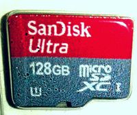 128 GB microSDXC UHS-1 Card with Adapter
