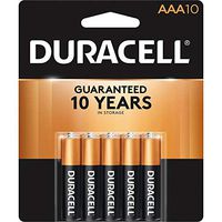 DURMN1500B10Z - Duracell Coppertop Alkaline AA Battery - MN1500