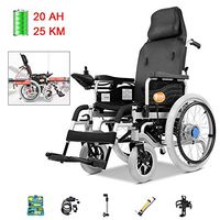 Wheelchair Medical Equipment Foldable Electric Self-Service Manual and Electric Dual Mode Electromagnetic Brake Can Lie Down and Rest Walker Assist Devices (Size : HG03-B)