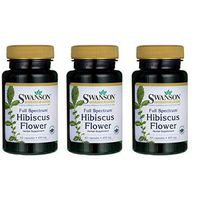 Swanson Full Spectrum Hibiscus Flower 400 Milligrams 60 Capsules 3 Pack