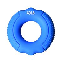 YunZyun Hand Grip Strengthener, Finger Exerciser, Grip Strength Trainer Forearm Grip Workout, Finger Stretcher, Relieve Wrist Pain, Carpal Tunnel, Trigger Finger, Silica Gel (Blue)