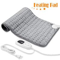 Heating Pad, Electric Heat Pad for Back Pain and Cramps Relief - Electric Fast Heat Pad with 6 Heat Settings -Auto Shut Off- Machine Washable 12" x 24".
