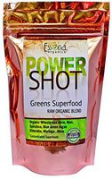 100 % PURE - RAW ORGANIC VEGAN - Power Shot Greens Superfood Blend - Spirulina, Chlorella, Wheat Grass, Blue-Green Algae, Moringa + - 60 SERVINGS from Essona Organics, Powder - 180 gms. Order Today!