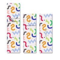 SWZLE 2 Reusable Stainless Steel Straight Straws & 1 Cleaning Brush - Portable Set with Sleek Squiggle Case - BPA Free - Fits in Pocket, Purse & Backpack for Travel & Household - Gold