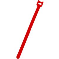 NavePoint 10 Inch Hook and Loop Reusable Strap Cable Cord Wire Ties 50 Pack Red