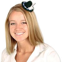 Club Pack of 12 Green Alpine Hair Clip Oktoberfest Party Favor Costume Accessories