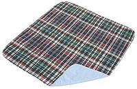Essential Medical Supply Quik-Sorb Plaid Reusable Underpad, 24" X 36", 3 Count