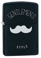Zippo Gentlemen's Style Pocket Lighter, Black Matte