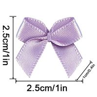 20 Color Pre-Tied Thistle Satin Gift Bows (Pack of 50)