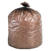 Stout - Eco-Degradable Plastic Trash Garbage Bag, 39gal, 1.1mil, 33 x 44, Brown - 40/Box