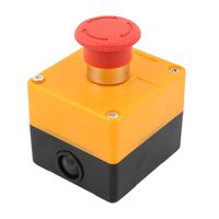 uxcell 76 x 70 x 63mm SPST 1 NC Latching Emergency Stop Push Button Switch