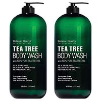 BOTANIC HEARTH Tea Tree Body Wash, Helps Nail Fungus, Athletes Foot, Ringworms, Jock Itch, Acne, Eczema & Body Odor, Soothes Itching & Promotes Healthy Skin and Feet, Naturally Scented, 16fl oz 2 Pack