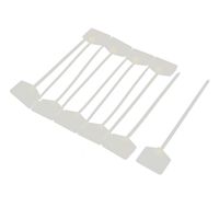 uxcell 10pcs Nylon Network Cable Cord Wire Label ID Tags Zip Ties Strap 120mm