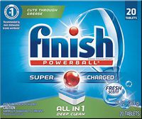 Finish All In 1 Powerball, Fresh 20 Tabs, Dishwasher Detergent Tablets