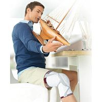 FLA 3D Orthopedic Knit Compression Knee Support Brace, Pro-Lite Small - White - (75888-02)