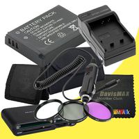 EN-EL20 Replacement Lithium Ion Battery + External Rapid Charger + 3 Piece Filter Kit + Multi Card USB Reader + Memory Card Wallet + DavisMAX MicroFiber Cloth for The Nikon 1 J2 Digital SLR Camera DavisMAX ENEL20 Battery Bundle
