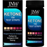 Ketone Test Strips, 150 Urinalysis Keto Test Strips for Testing Body Urine Ketosis Levels, Perfect Kit for Ketogenic and Weight Loss Diets, Free App & Ebook Included