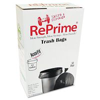 RePrime H7450TKRC1 Can Liners, 44gal, 0.9mil, Black, 37-Inch x 50-Inch, 50/Box