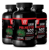 Prostate Support Health - Saw Palmetto 500 Extract - Saw Palmetto Hair Loss Pill - 3 Bottles 300 Capsules