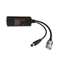 Nightking DC48V to 12V PoE Injector, use for IP Securty Camera, PoE+ Injector 15.4W 10/100Mbps, IEEE 802.3af, Up to 100 Meters