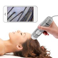 5-200X USB OTG Skin Hair Scalp Detector, Wireless Wifi + USB Digital Microscope Skin Analyzer 200MP Camera
